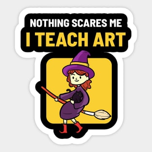 Art Teacher Halloween Costume Sticker